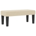 Cama Box Spring con Colchón y Banco Crema 100x200 cm Tela
