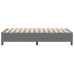Cama Box Spring  Gris Claro Individual de Tela de Pana