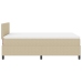 Cama con Somier  con Colchón y Luz LED Beige 120x200 cm Tela de Pana