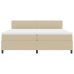 Cama con Base  con Colchón Verde Claro Gris 200x200 cm Tela de Terciopelo