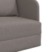 Sofá cama  2 en 1 Taupe 65x80x83 cm Tela