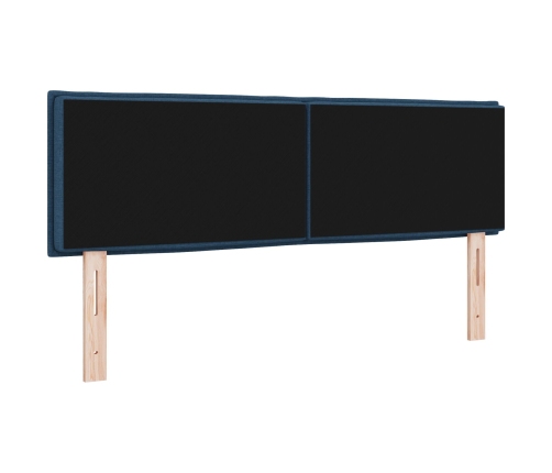 Cabecero LED Diseño de Líneas Azul 72 cm Tela