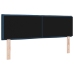 Cabecero LED Diseño de Líneas Azul 72 cm Tela
