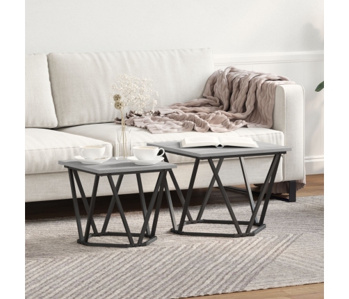 Gris sonoma Madera de ingeniería y metal Mediana Duradera