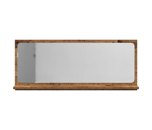 Espejo de baño de madera vintage  90x10,5x37 cm