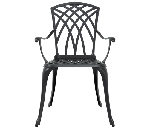 Set de 3 Negro Aluminio Fundido 150x90x72 cm Duradero