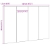 Cabecero de cama  Negro Roble 120x1,5x80 cm Madera de ingeniería