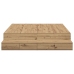Cama de Almacenamiento  Marrón Madera elaborada 140 x 190 x 31.5 cm