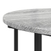 Mesa Lateral  2 pcs Gris Sonoma de Madera y Metal