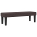 Cama con Base de Resortes con Colchón & Banco Marrón Oscuro 200x200 cm Tela