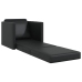 Sillón cama 2 en 1 Negro 74x77x81 cm Cuero Sintético