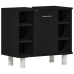 Juego de Muebles de Baño  4 Piezas Roble Negro Madera Elaborada