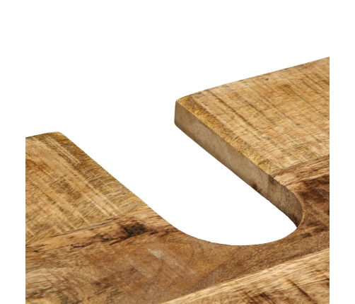 Armario de Baño  55x35x60 cm Madera Maciza Áspera de Mango