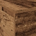 Cama con almacenamiento  de madera envejecida 140x190 cm