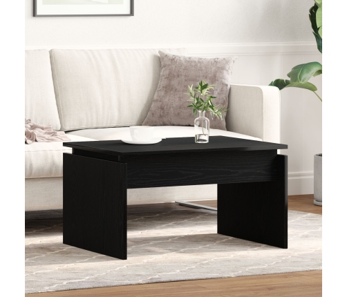 Mesa de café  Negra de Roble 68x38x50 cm de Madera Compuesta