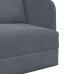 Sofá Cama  2-en-1 Gris Oscuro 65x80x83 cm Terciopelo