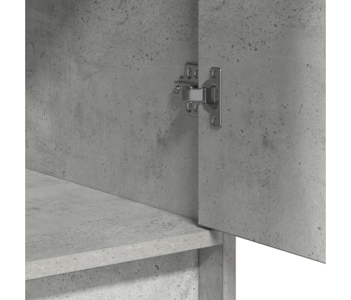 Mueble de Entrada Gris Concreto 40x41x75 cm Madera Elaborada
