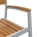 Conjunto de Comedor de Jardín  Juego de 9 Gris, Tono Madera Metal