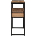 Mesa de Consola  Negra 90x33x75 cm de Madera Maciza de Acacia y Metal