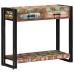 Mesa Consola  Multicolor de Madera Recuperada Sólida y Metal
