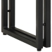 Mesa de Consola  Negra 90x33x75 cm de Madera Maciza de Acacia y Metal