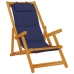 Sillas de Playa Plegables  2 pcs Azul Madera Maciza de Acacia y Textileno