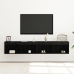 Muebles para TV  con luces LED 2 pcs Roble Negro 80x30x30 cm