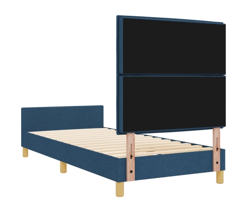 Estructura de Cama de Tela Azul  100x200 cm