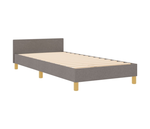Marco de Cama  Taupe 80x200 cm Tela