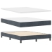 Cama Box Spring con Colchón  Gris Oscuro 140x200 cm Terciopelo