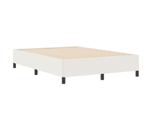 Estructura de Cama Crema 160x200 cm Tela de Pana