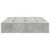 Estructura de Cama con Almacenamiento  Gris Concreto 140x190 cm