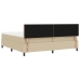 Cama con Base  con Colchón Verde Claro Gris 200x200 cm Tela de Terciopelo