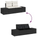 Conjunto de Sofá Jardín  Set 8 Marrón Ratán Conjunto Sofá Exterior