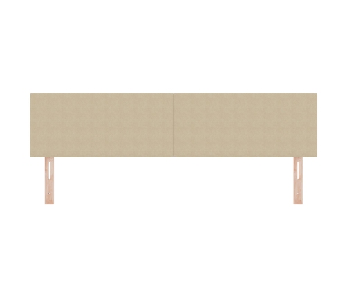 Cabezal  Diseño Sencillo Verde Claro Gris 180 cm Tela de Pana