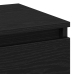 Mesas de Noche 2 pcs Negros de Roble 40x35x50 cm Madera Ingenierizada