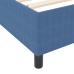 Cama con Box Spring y Colchón Azul 140x200 cm de Tela de Terciopelo