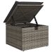 Conjunto de Sofás de Jardín  de 6 Piezas con Cojines Gris Rattan Poli