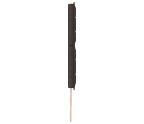 Cabecero  Diseño Líneas Marrón Oscuro 180 cm Tela