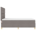 Cama Tapizada  con Colchón Taupe 140x190 cm Tela