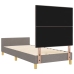 Marco de Cama  Taupe 80x200 cm Tela