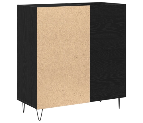 Armario para Registros en Roble Negro 84.5x38x90 cm