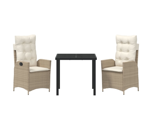 Set de 2 Beige y Blanco Crema