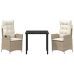 Set de 2 Beige y Blanco Crema
