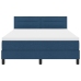 Estructura de Cama con Colchón Azul Marino Tejido 160 x 200 cm