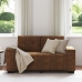 Sofá Loveseat  Marrón 120 cm de Piel Sintética