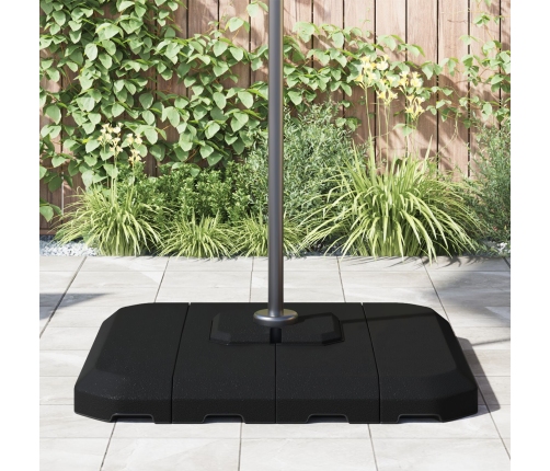 Set de 4 Bases de Parasol Cantilever de  - 130kg de Arena o 90kg de Agua