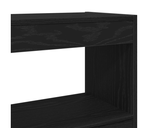 Mueble para libros / Separador de ambientes Roble negro 100x30x103cm Madera resistente