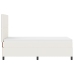 Cama con somier y colchón LED crema 90x200 cm tela de corduroy