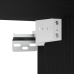 Cabinet de Noche Wall-Mounted Negro Roble 35x35x20 cm